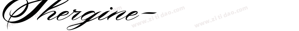 Shergine字体转换