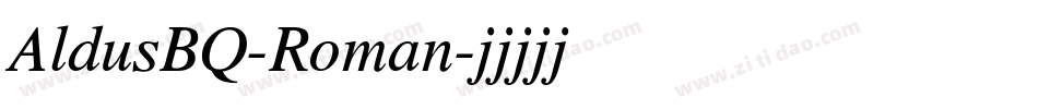 AldusBQ-Roman字体转换
