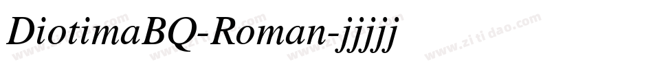DiotimaBQ-Roman字体转换