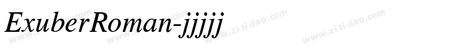 ExuberRoman字体转换