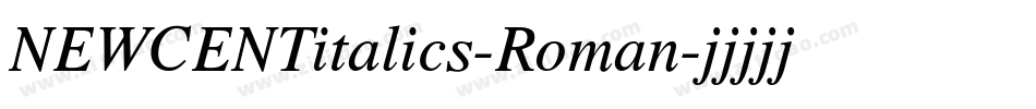 NEWCENTitalics-Roman字体转换