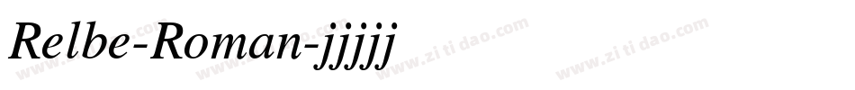 Relbe-Roman字体转换