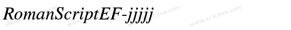 RomanScriptEF字体转换