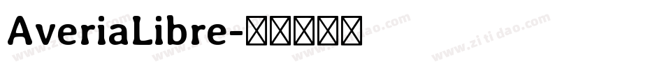 AveriaLibre字体转换