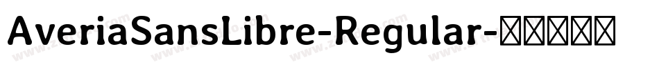 AveriaSansLibre-Regular字体转换