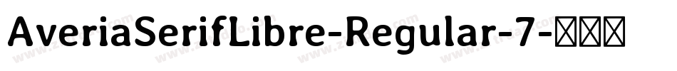AveriaSerifLibre-Regular-7字体转换