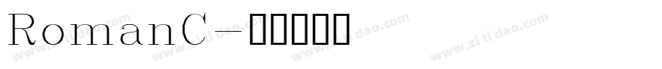RomanC字体转换