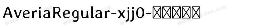 AveriaRegular-xjj0字体转换