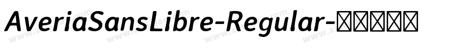 AveriaSansLibre-Regular字体转换