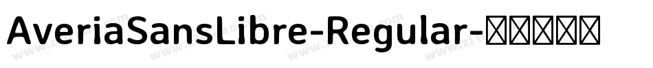 AveriaSansLibre-Regular字体转换
