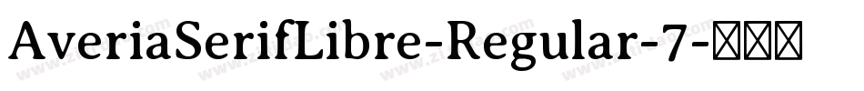 AveriaSerifLibre-Regular-7字体转换