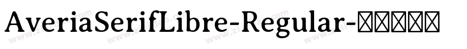 AveriaSerifLibre-Regular字体转换