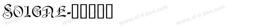 Soigne字体转换
