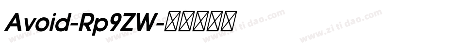Avoid-Rp9ZW字体转换