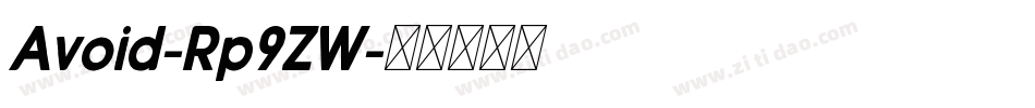 Avoid-Rp9ZW字体转换