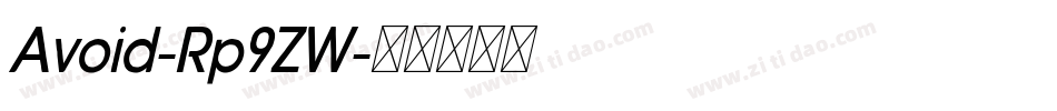 Avoid-Rp9ZW字体转换