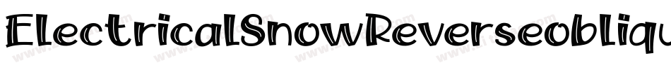 ElectricalSnowReverseoblique-RPnE字体转换