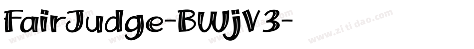 FairJudge-BWjV3字体转换