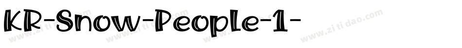 KR-Snow-People-1字体转换