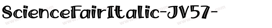 ScienceFairItalic-JV57字体转换