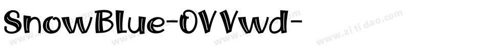 SnowBlue-OVVwd字体转换