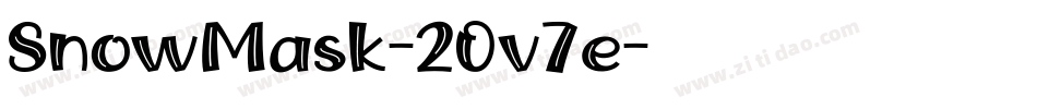 SnowMask-2Ov7e字体转换