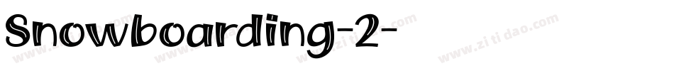 Snowboarding-2字体转换