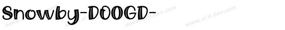 Snowby-DO0GD字体转换