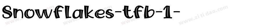 Snowflakes-tfb-1字体转换