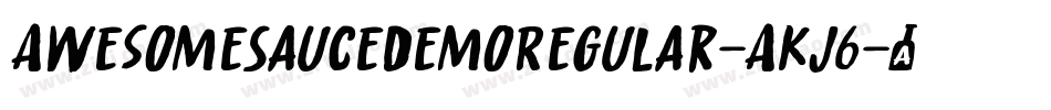 AwesomeSauceDemoRegular-AKj6字体转换
