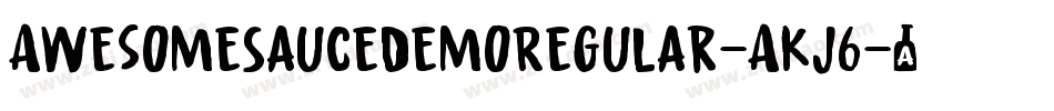 AwesomeSauceDemoRegular-AKj6字体转换