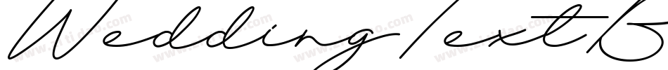 WeddingTextBT-Regular字体转换