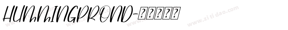 hummingproND字体转换