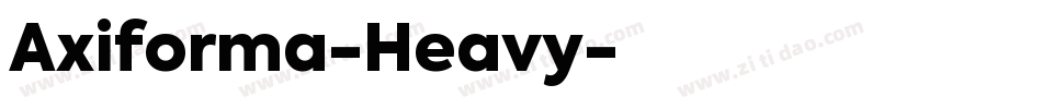 Axiforma-Heavy字体转换