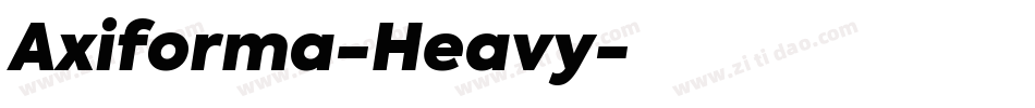 Axiforma-Heavy字体转换