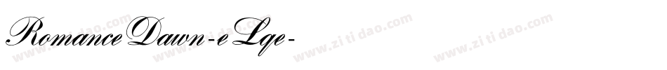 RomanceDawn-eLqe字体转换