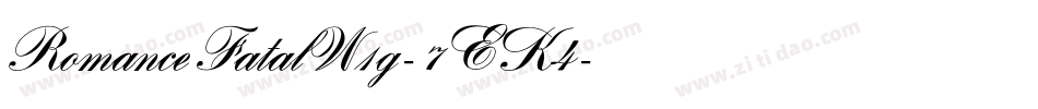 RomanceFatalW1g-7EK4字体转换