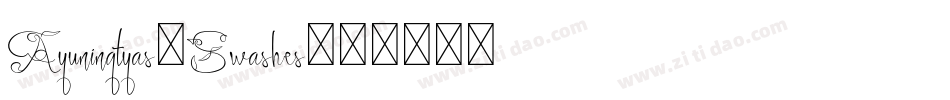 Ayuningtyas-Swashes字体转换