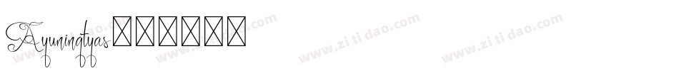 Ayuningtyas字体转换