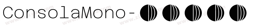 ConsolaMono字体转换