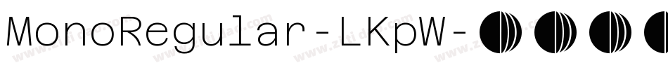 MonoRegular-LKpW字体转换