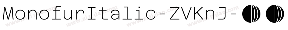 MonofurItalic-ZVKnJ字体转换