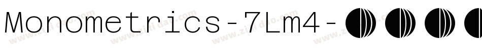 Monometrics-7Lm4字体转换