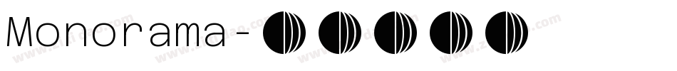 Monorama字体转换