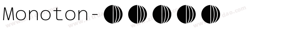 Monoton字体转换