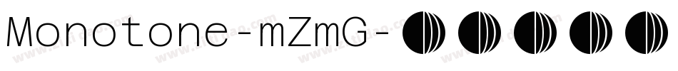 Monotone-mZmG字体转换