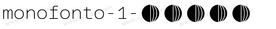 monofonto-1字体转换