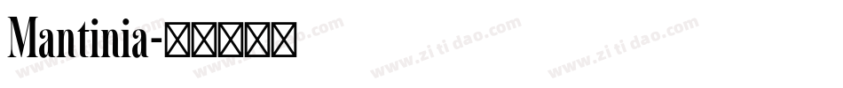 Mantinia字体转换