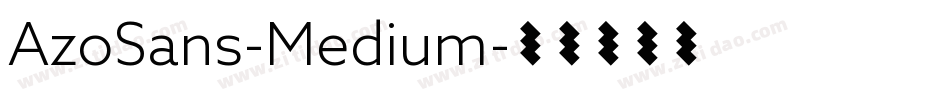 AzoSans-Medium字体转换