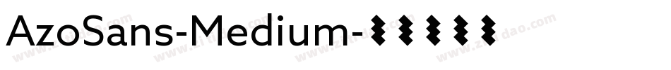 AzoSans-Medium字体转换